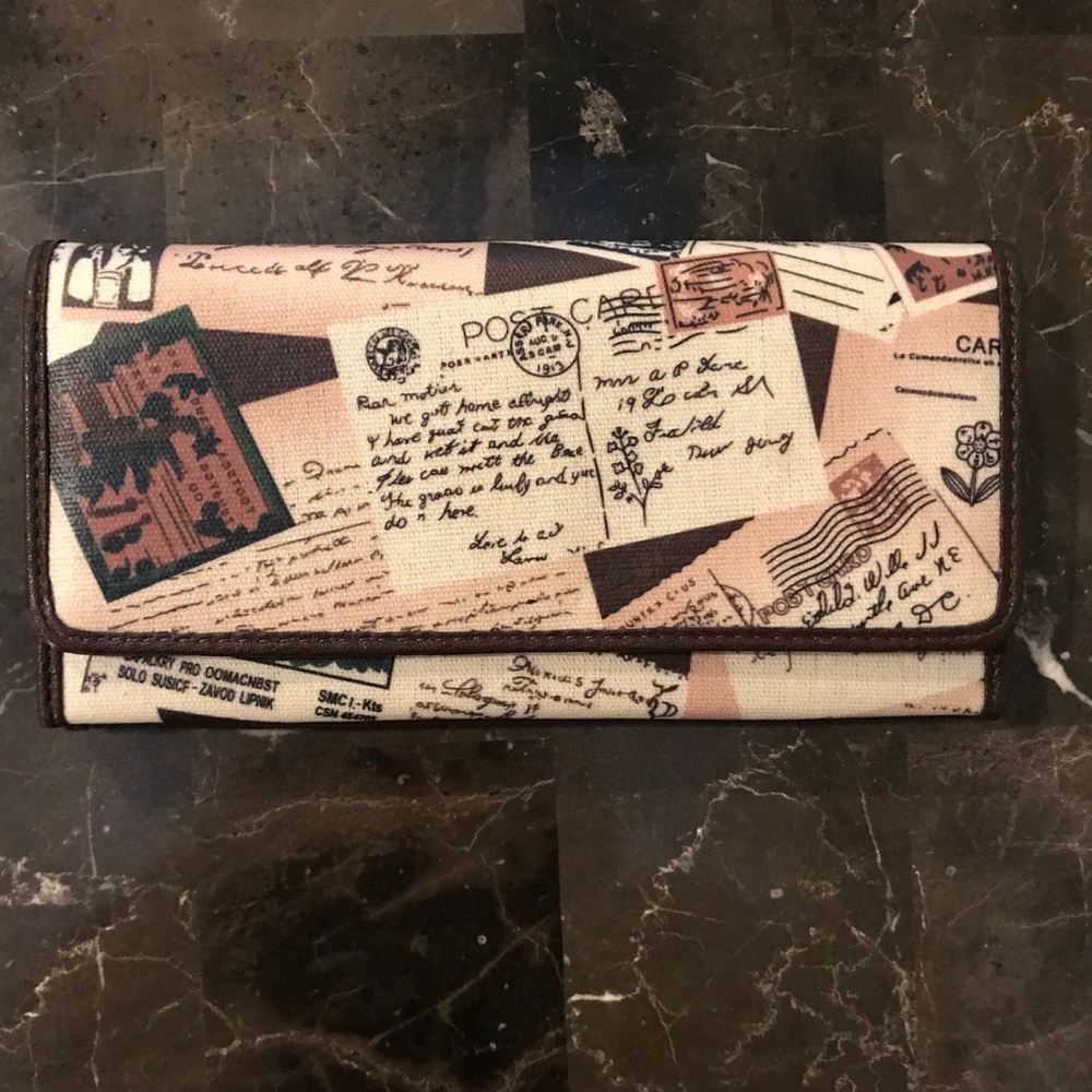 SALE! Mundi postcard wallet organizer phone holder